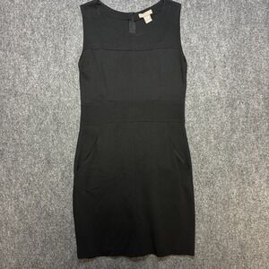 Kenar Classic Knit Shift Little Black Dress Size 10